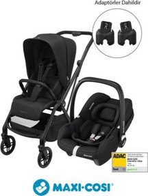 Maxi-Cosi Leona2-Cabriofix I-Size Tek Elle Katlanabilen Ultra Kompakt Çift Yönlü Seyahat Sistem Bebek Arabası Black - Image 1