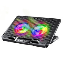 Juo Odin RGB Işıklı Gaming 2200RPM Çift Fan LED Display Laptop Notebook Soğutucu Stand - Image 1