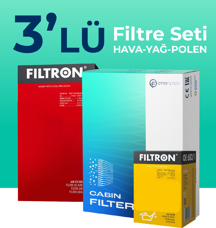 Filtron Hyundai i20 1.4 Benzin Filtre Bakım Seti (2020-2024) 3 Lü - Image 1