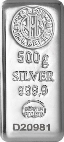 RimaGold NadirGold 500 Gr Gümüş Külçe - Image 1