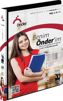 Önder Raınbow Colors 2 Halkalı Pvc Siyah - Image 1