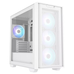 ASUS A21 PLUS mATX ARGB White Tempered Glass 750W PSU 80+ Bronze