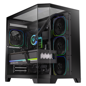 BitFenix P100 3.1 Mid Tower ATX FRGB Black Tempered Glass 850W PSU 80+ Bronze