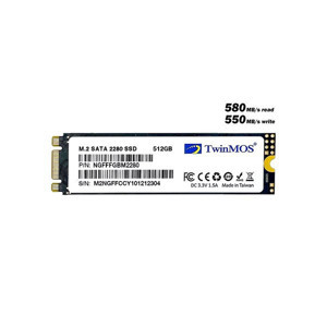 TwinMOS 580 512GB SATA III M.2 2280 Okuma 580 MB/s Yazma 550 MB/s