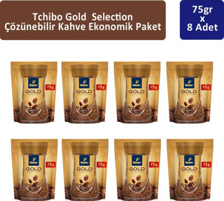 Tchibo Gold Çözünebilir Kahve Ekonomik Paket 75 gr x 8 Adet