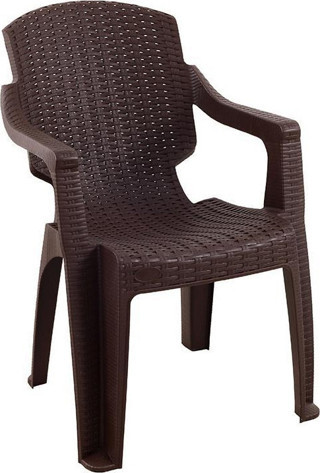 Mandella Golf Rattan Koltuk (4 Adet) Kahverengi