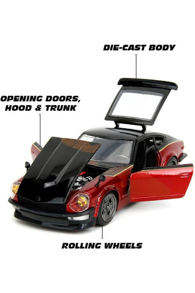 Jada Toys Jada Hızlı Ve Öfkeli 1972 Datsun 240Z (F10) Model Araba Metal 1:24