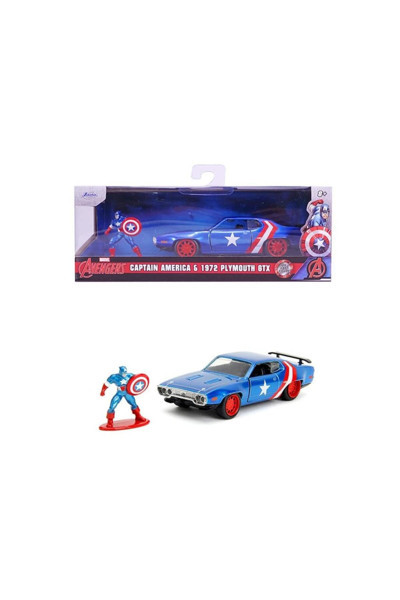 Jada 253223024 Marvel Captain Amerika 1:32 1971 Plymouth Gtx