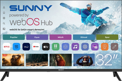 Sunny SN32HMLN 32'' 80 Ekran Uydu Alıcılı HD Ready webOS LED TV