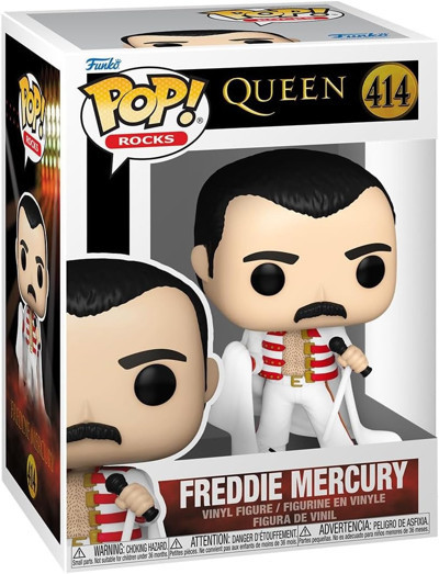 Funko Nita Toys Pop Rocks: Queen - Freddie Mercury (We Will Rock You Tour) Figür