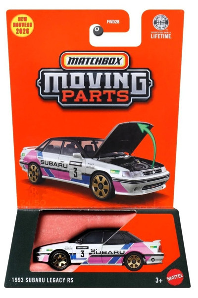 Matchbox 2026 1:64 Arabalar 1993 SUBARU LEGACY RS JHV33