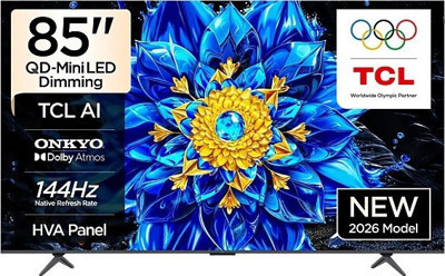 TCL 85P8L 85 inç 216 Ekran Uydu Alıcılı Smart 4K Google QD MiniLED TV