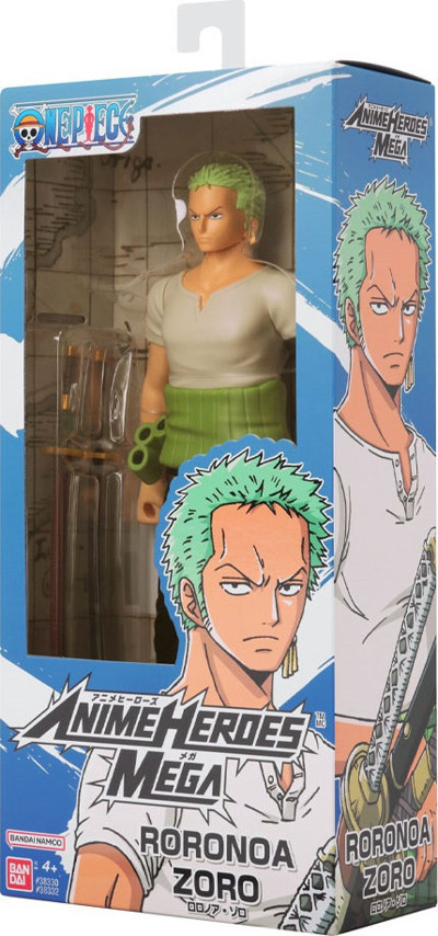 Bandai Anime Heroes Mega Serisi 30 cm One Piece Zoro Figür 38332