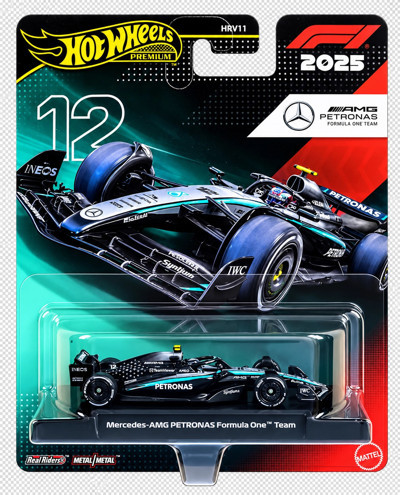 Hot Wheels Premium Formula 1 - Mercedes-AMG Petronas Formula One Team No: 12