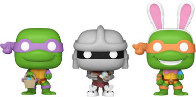 Funko Pocket Pop!: Teenage Mutant Ninja Turtles - Paskalya Donatello, Shredder ve Michelangelo 3