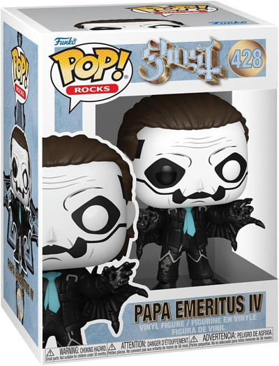 Funko Pop! Rocks: Ghost Band - Papa - Yarasa - Vinil Koleksiyon Figürü - Hediye Fikri - Resmi Ticari