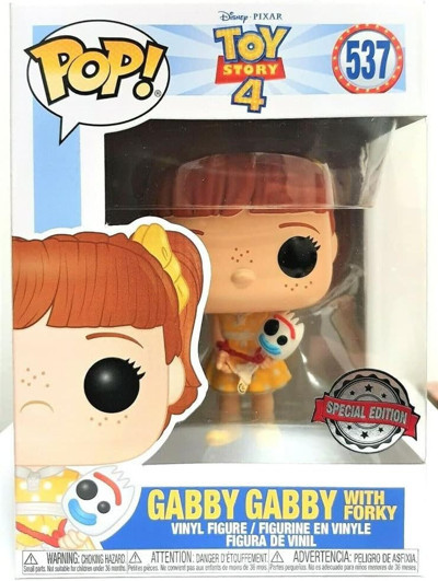 Funko POP! 537 Münhasır Disney: 4 Oyuncak Hikayesi - Gabby Gabby Holding Forky"