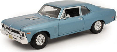 Maisto 1/18 1970 Model Chevrolet Nova SS Mavi