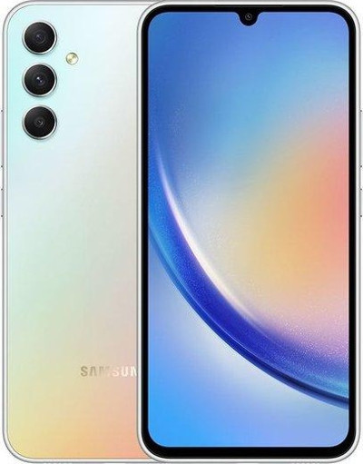 Samsung Galaxy A34 128 Gb Cep Telefonu Gümüş Sm-A346Ezsctur (Samsung Türkiye Garantili)