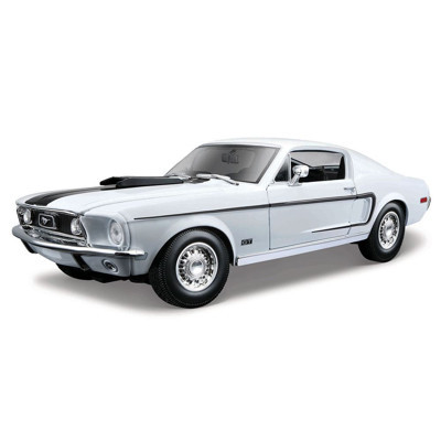 Maisto 1968 Ford Mustang GT Cobra Jet 1/18 Beyaz 31167
