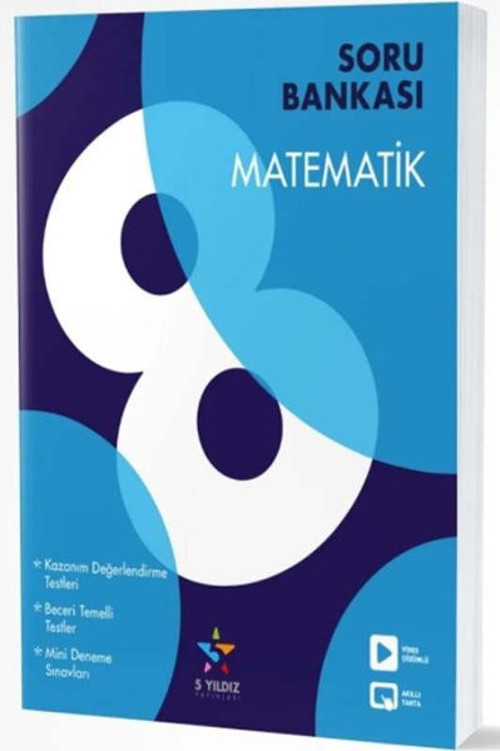5 Yıldız Yayınları 8. Sınıf Matematik Soru Bankası