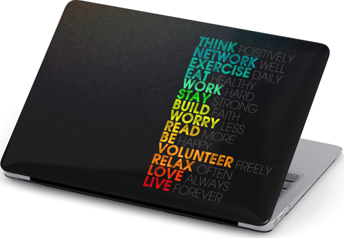 Macbook Pro (M1-M2) 14.2 inç A2442-A2779 Kılıf Macvista 09 Koruma Kapağı Motivasyon