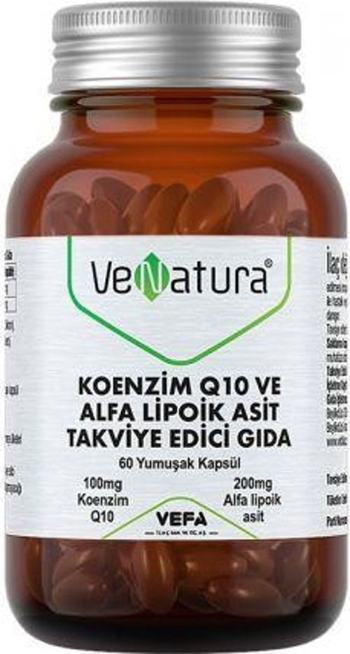 Koenzim Q10 ve Alfa Lipoik Asit 60 Yumuşak Kapsül