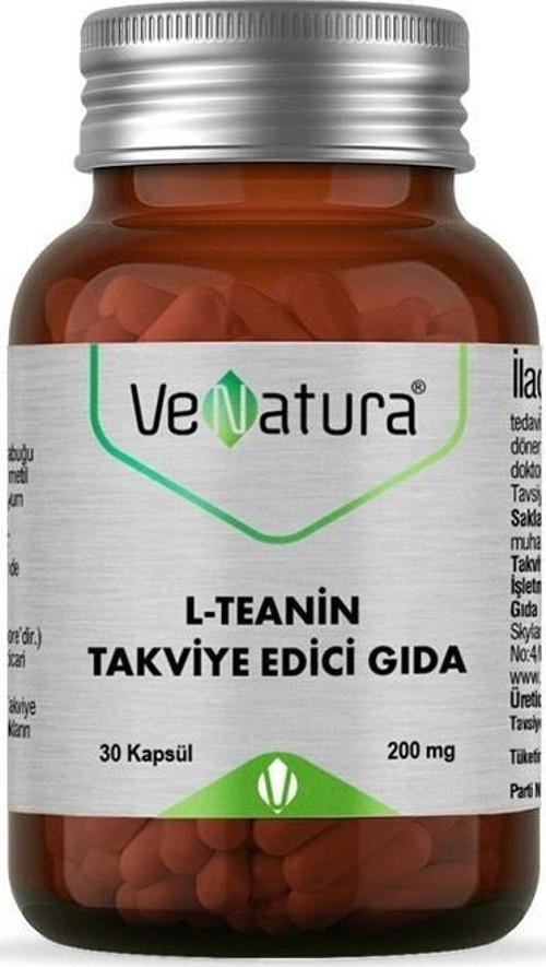 L-Teanin 200 mg Takviye Edici Gıda 30 Kapsül