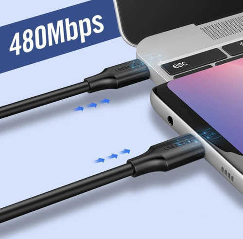 Ugreen Type-C to Type-C 60W-3A Hızlı Data ve Şarj Kablosu 2 Metre 3