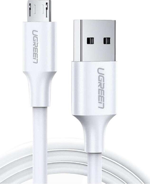 Micro USB Data ve Şarj Kablosu Beyaz 1 Metre