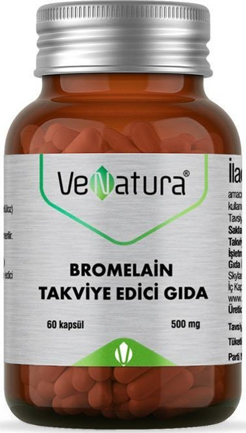 Bromelain Takviye Edici grıda 60 Kapsül