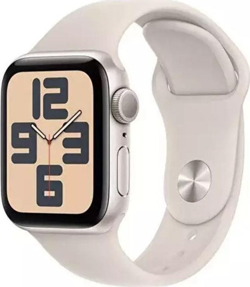 Watch SE GPS 44mm Yıldız Işığı Alüminyum Kasa ve Yıldız Işığı Spor Kordon - M/L (Apple Türkiye Garantili)