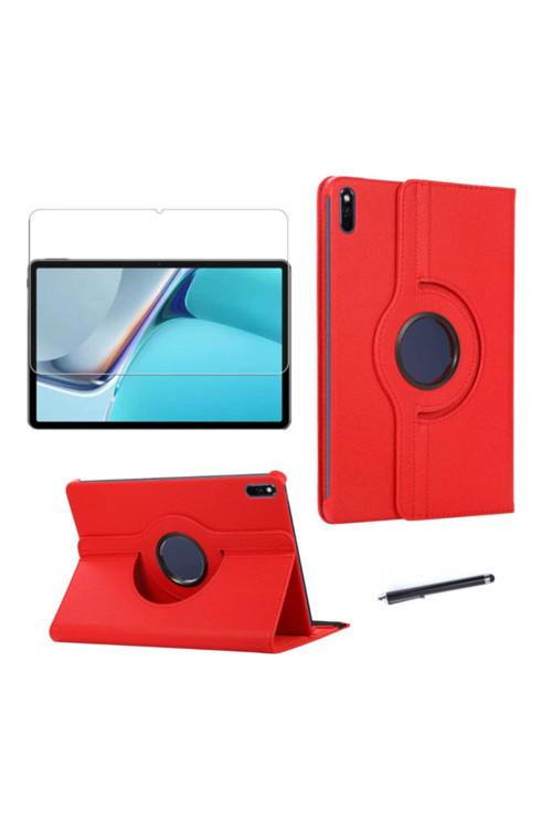 20068310 Huawei Matepad 11 2021 Tablet Kılıf Seti Standlı Pu Deri Kapaklı Kılıf+Nano Ekran Koruyucu+Kalem