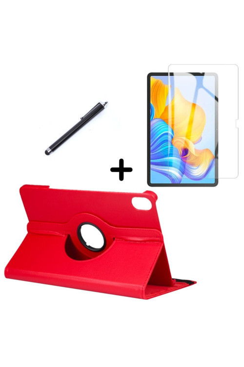 20068310 Huawei Honor Pad 8 12 Inç Uyumlu 360° Dönebilen Standlı Tablet Kılıfı Ekran Koruyucu Ve Kalem Seti