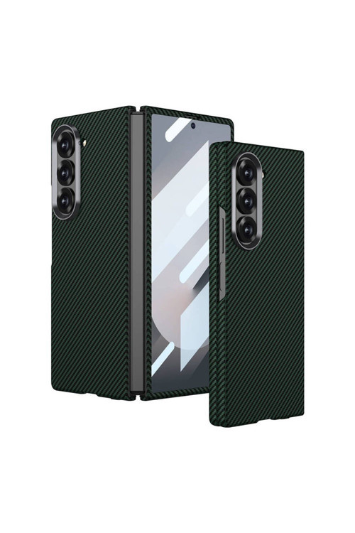20068310 Samsung Galaxy Z Fold 6 Uyumlu Karbon Fiber Tasarım Ultra İnce Telefon Kılıfı Kapak