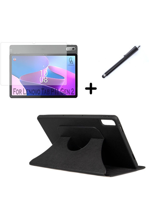20068310 Lenovo Tab P11 2.Nesil 11.5 Inç Tb350Fu Uyumlu Fest Tablet Kılıfı Ekran Koruyucu Ve Kalem Seti