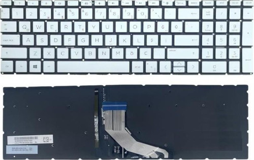 Hp Nsk-xn4sc Klavye Işıklı Gri Gümüş K-h103v4