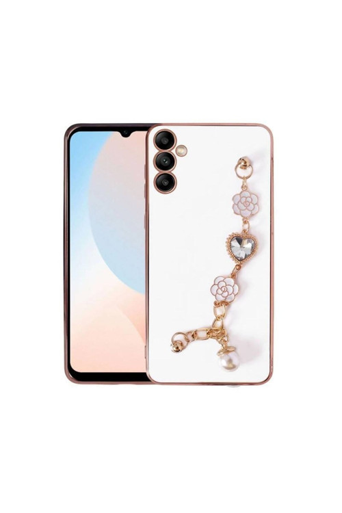 20068310 Samsung Galaxy A14 Ile Uyumlu Kılıf El Tutamaçlı Kamera Korumalı Kadın Telefon Kılıfı Kapak