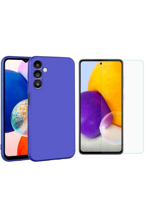20068310 Samsung Galaxy A54 5G Ile Uyumlu Kılıf Soft Yumuşak Telefon Kılıfı Ve Temperli Cam Ekran Koruyucu