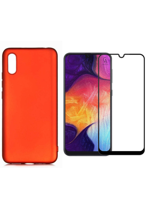 20068310 Xiaomi Redmi 9A İle Uyumlu Soft Yumuşak Telefon Kılıfı Ve 5D Tam Kaplayan Cam Ekran Koruyucu