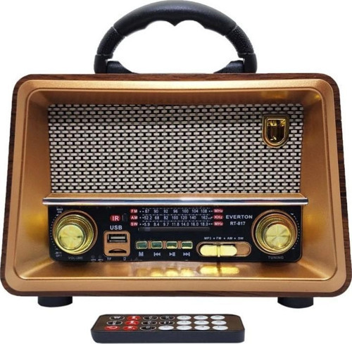 Rt-817 Bluetooth Fm-Usb-Tf-Aux Şarjlı Nostaljik Radyo
