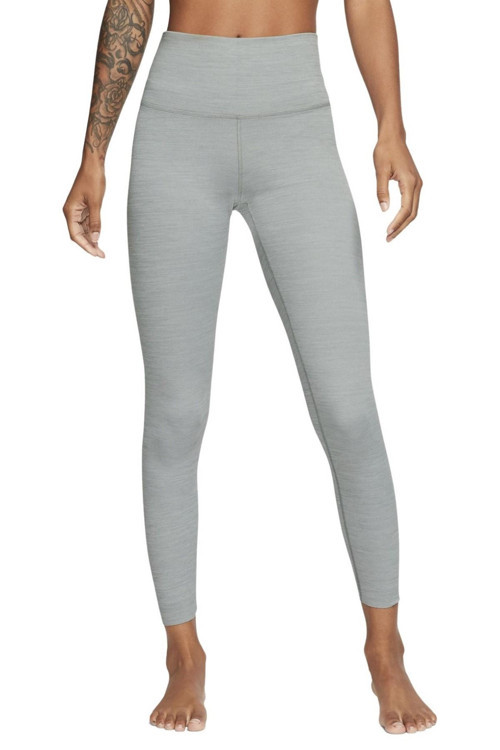 Yoga Luxe Leggings High Rise Yüksek Belli Lazer Kesim 7/8 Toparlayıcı Soft Tayt Gri