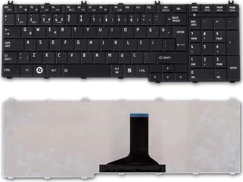 Toshiba Satellite P300-19M, P300-1A7 MAT SİYAH KLAVYE K-T07