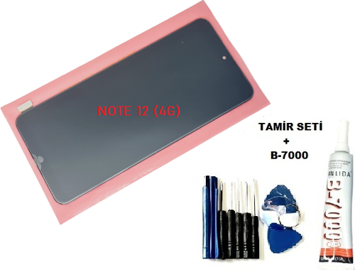 Xiaomi Redmi Note 12 (4G) Lcd Ekran Dokunmatik (B-7000+Tamir Seti)