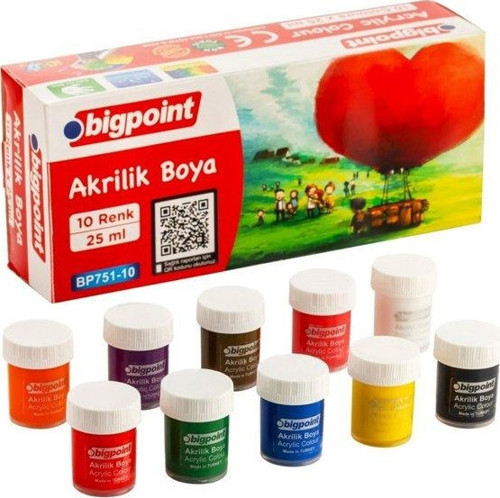 751-10 Akrilik Boya 10 Renk x 25 ml