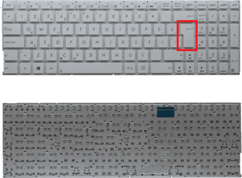 Asus 90Nb09S2-R31Tu0 Beyaz Klavye K-AS69