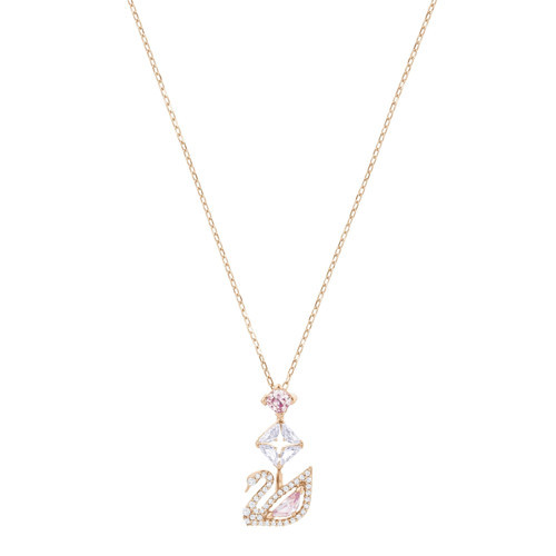 5473024 Swarovski Kolye Dazzling Swan:Necklace Y Czmo/Ros