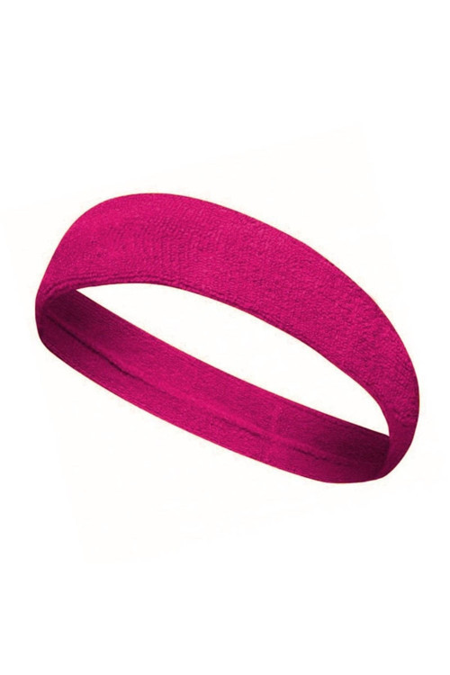 Sporcu Havlu Kafa Bandı, Alın Ter Bandı Headband Fuşya