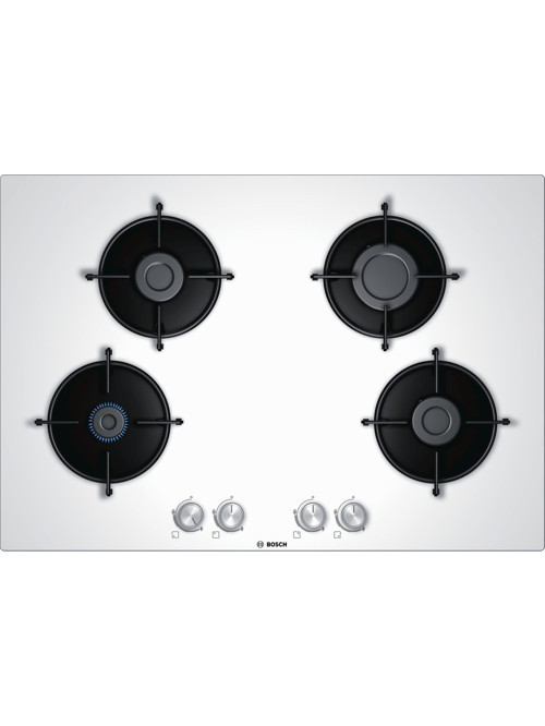 PNP7B2O10O 75 cm Doğalgazlı Beyaz Cam Ankastre Ocak