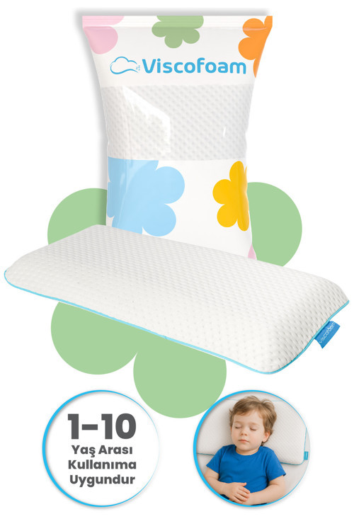ViscoKidz Ortopedik Çocuk Yastığı Visco Yastık 67.5x33x6cm